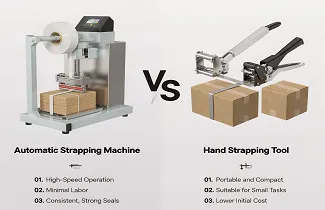 Automatic Strapping Machine vs. Hand Strapping Tool: The Ultimate Efficiency Comparison